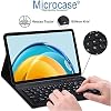 Microcase Samsung Galaxy Tab S10 Plus SM-X820 12.4 inch Tablet Compatible Stand Case with Bluetooth Keyboard - BKK4