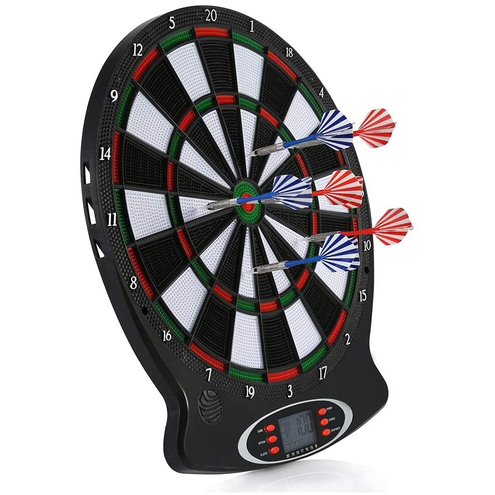 Jeu de fléchettes électronique Hobby Tech - Cible électronique avec 6 fléchettes