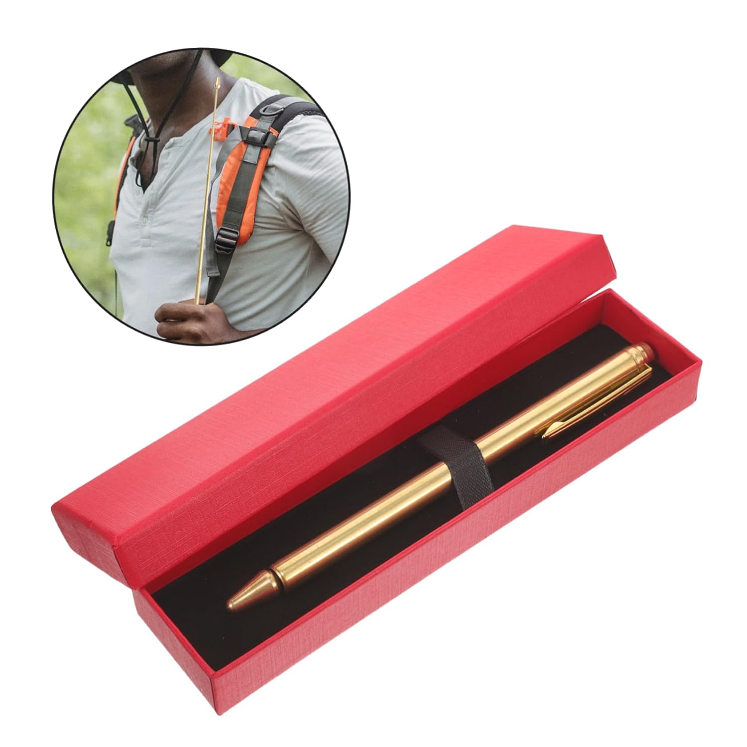 4pcs Dowsing Rod Brass Divining Tool for Water and Spirit Detection Pendulum Stick Protective Box for Geological Exploration and Energy Surveys