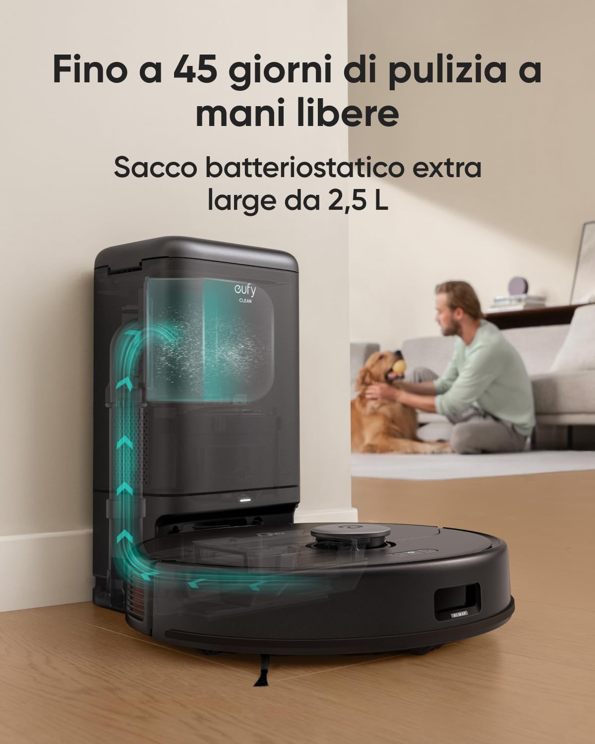 eufy Clean X8 Pro SES Robot Vacuum Cleaner with Automatic Emptying