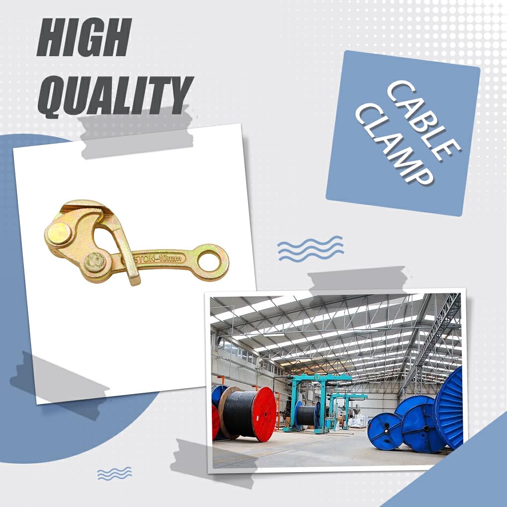 Herramienta de tracción de alambre Grip - Solución fácil y conveniente para aplicaciones de cable de acero Herramienta de tracción de alambre de metal para cable de acero, 0.5T