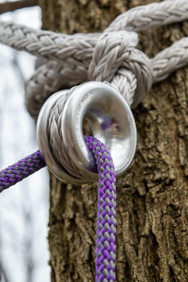 RNA 12MM Amethyst Rigging Line - Heavy-Duty, Low-Stretch Rope for Arborists & Utility Work, 150 Ft.