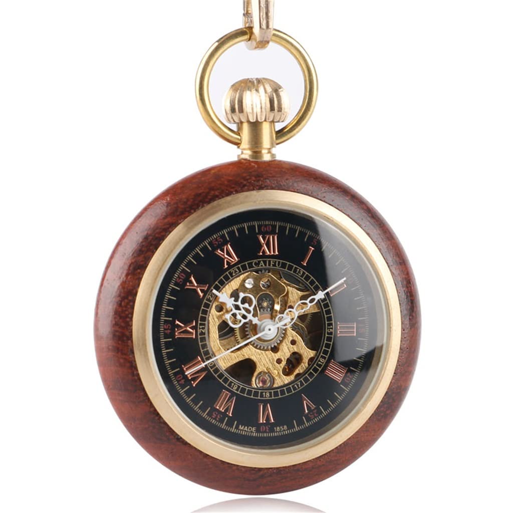 Reloj de Bolsillo Tallado Exquisito Cuerda Manual Vintage