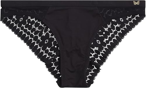 Miniatura 6 de Jessica Simpson Women's Underwear - 6 Pack Microfiber Lace Tanga Panties (S-XL)