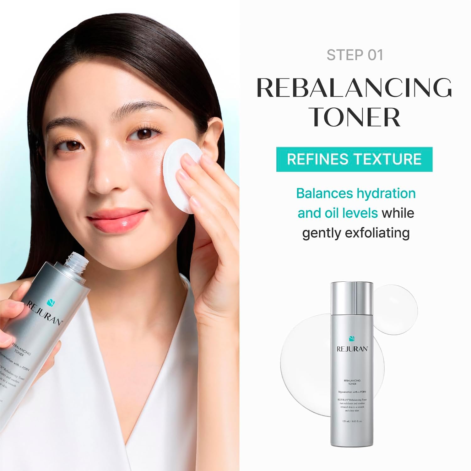 REJURAN® Total Aesthetic Set c-PDRN® - Salmon DNA Rejuvenating Daily Skincare Kit for Anti-Aging, Firming & Deep Hydration. Gift Set for Radiant, Youthful Glass Skin. Korean Skincare.