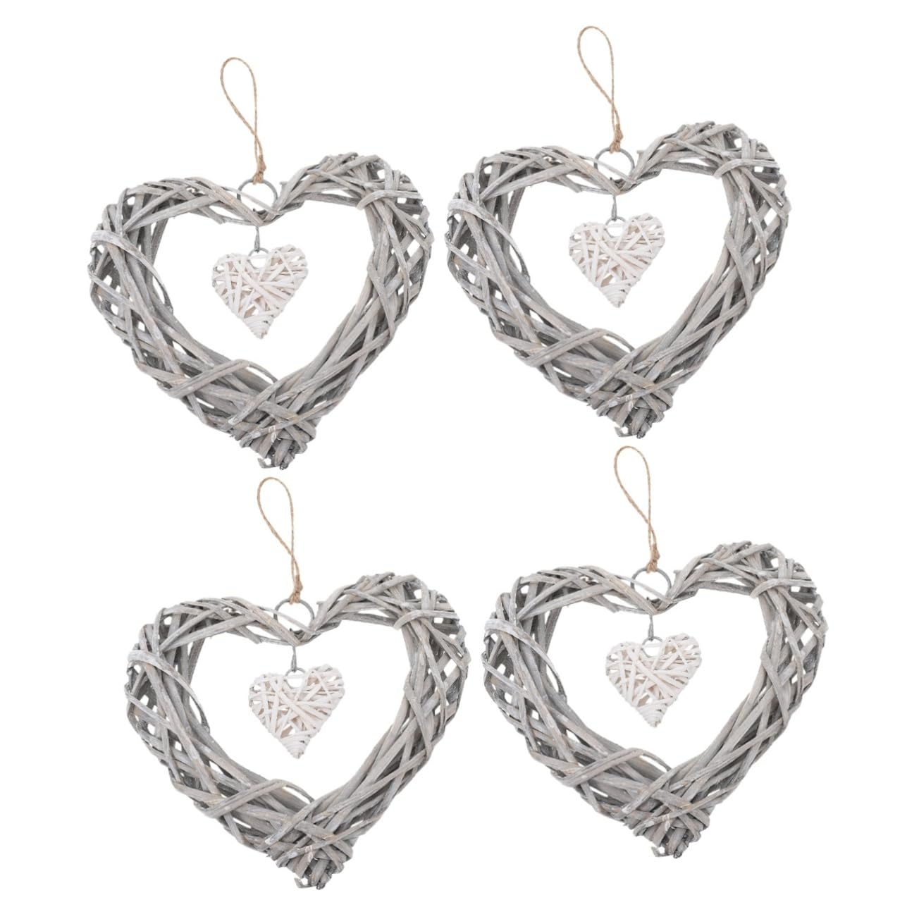 Décor fujiki blanche coeur suspendu pour décoration intérieure zen