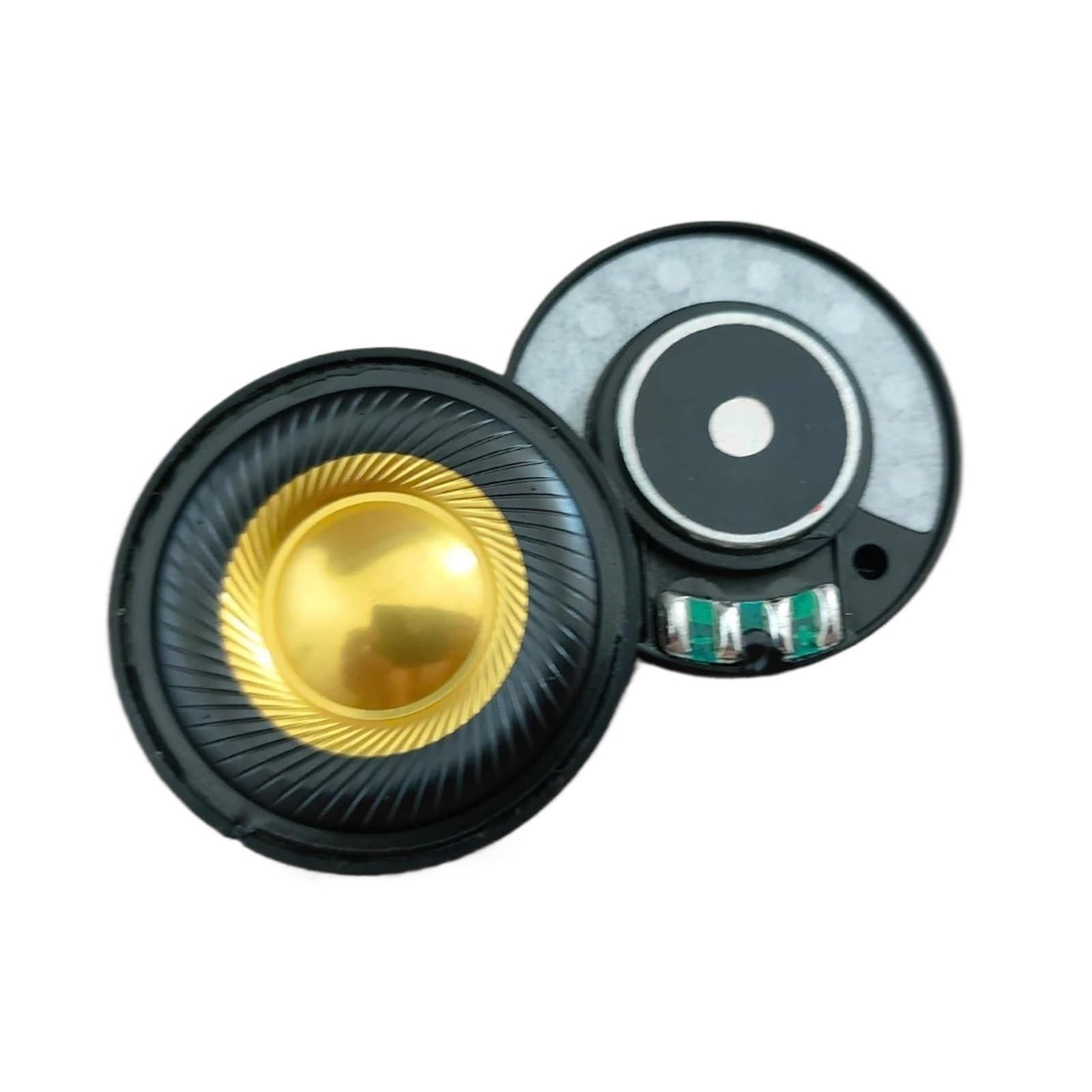 1Pair 40mm Carbon Fiber Gilded Dome Headphone Driver, 32Ω/300Ω Options(300ohm)