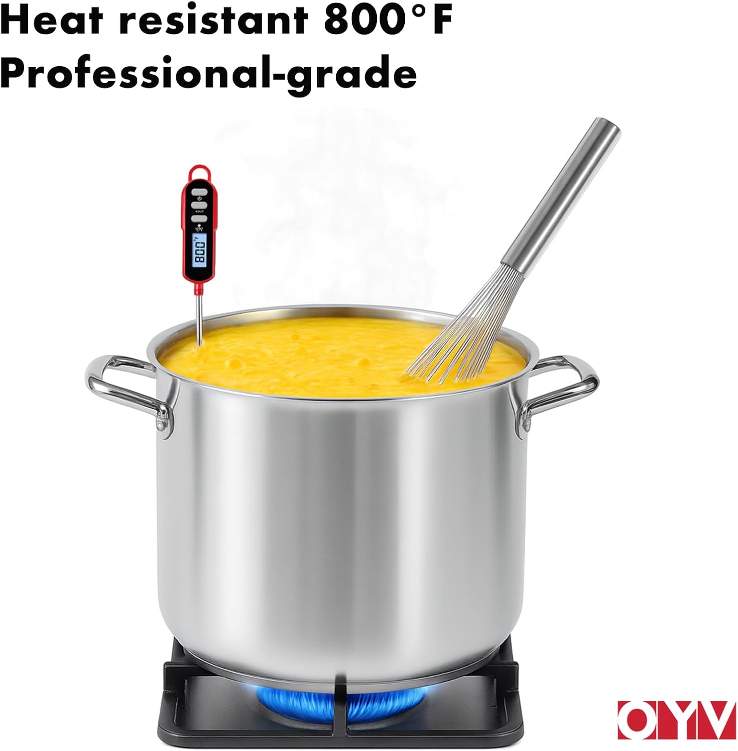 18/10 Stainless Steel Large Whisk, 17" Commercial Heavy Duty Whisk for Whipping Eggs, Mixing Batter, Making Sauces, Long Wisk Dishwasher Safe - Image 8