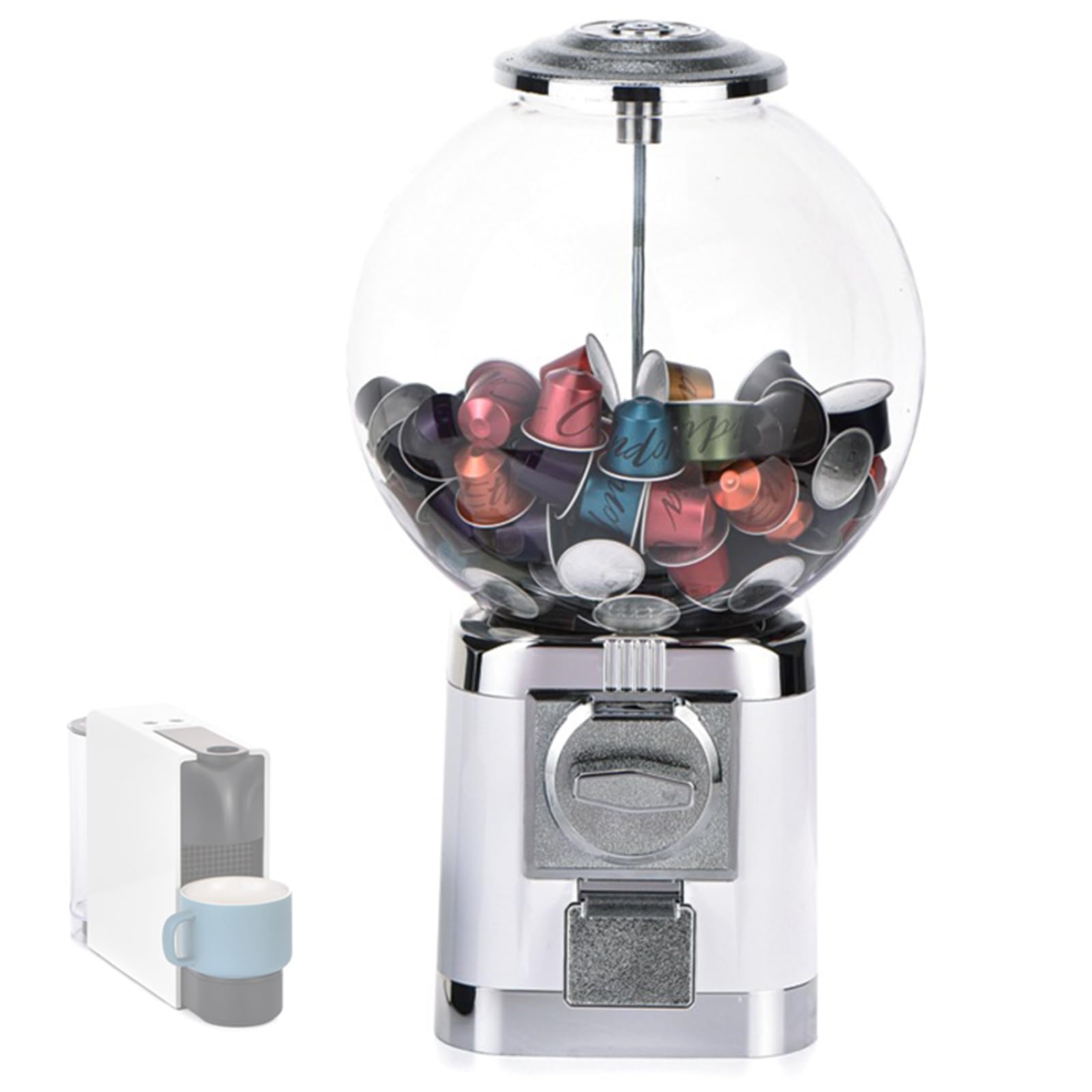 KJZQXYX Coffee Pod Gashapon Machine,Gumball Machine, Load Capacity Candy Dispenser Machine, Mini Vending Machines,for Business or Home