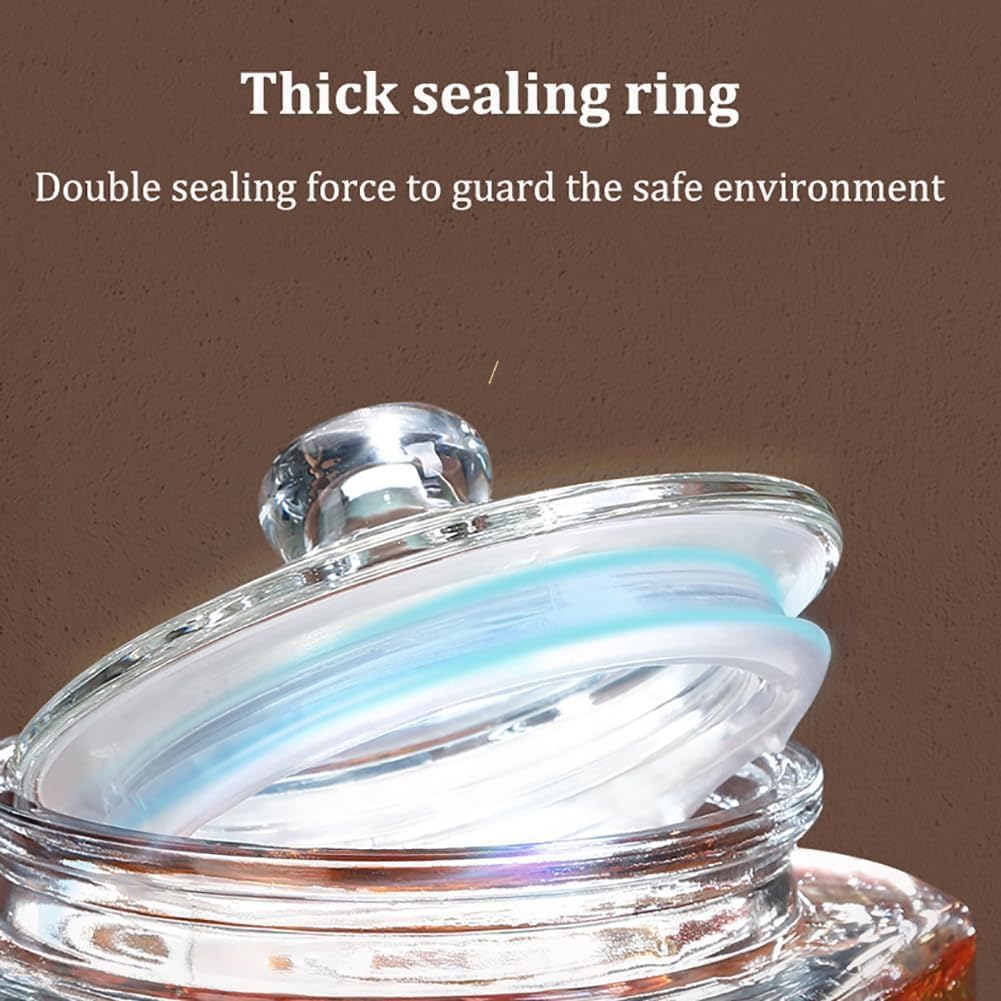 3L/5L/7.5L/10L/15L Beverage Dispenser,Glass Water Dispenser with Lid, Ice Drink Dispenser with copper Faucet and Bracket and Cover, for Home, Parties, and Catering Events,3L