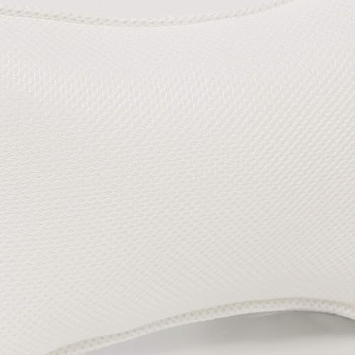 Miniatura 4 de Almohada para reposacabezas de baño, cojín de baño, almohada de apoyo para el cuello, hombros y cabeza con ventosa, almohada blanca para el hogar,