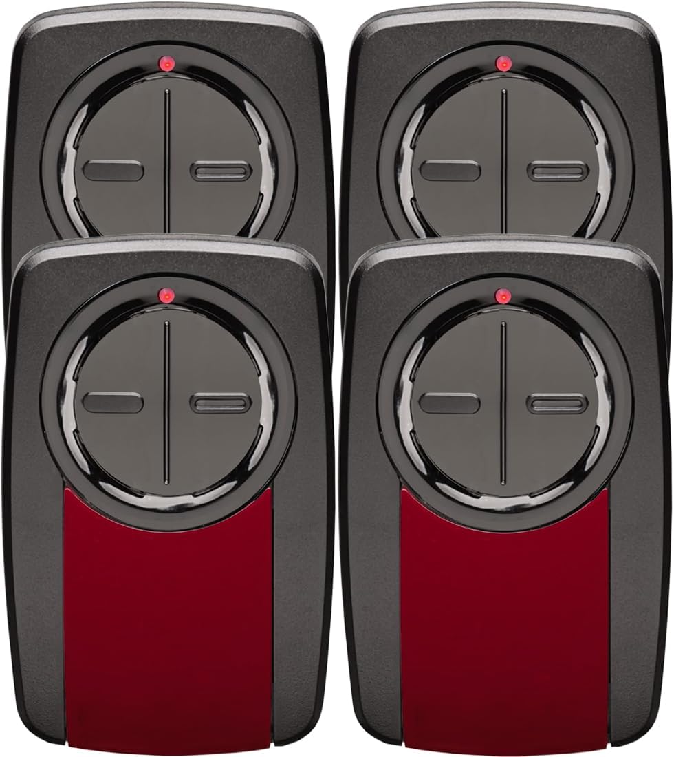 Upgrade 375UT 380UT Universal Garage Door Opener Remote Control Replace Liftmaster Garage Door Opener Compatible with 375LM Liftmaster Gate Remote Control (Red, 380ut/375ut 4PC)