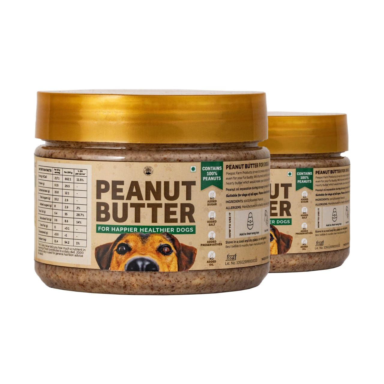 Peepal Farm Products Peepal Farm Peanut Butter Dry Dog Food For All Life Stages Pack of 2 (250g Each) (B08QZ754V9) Amazon Price History, Amazon Price Tracker