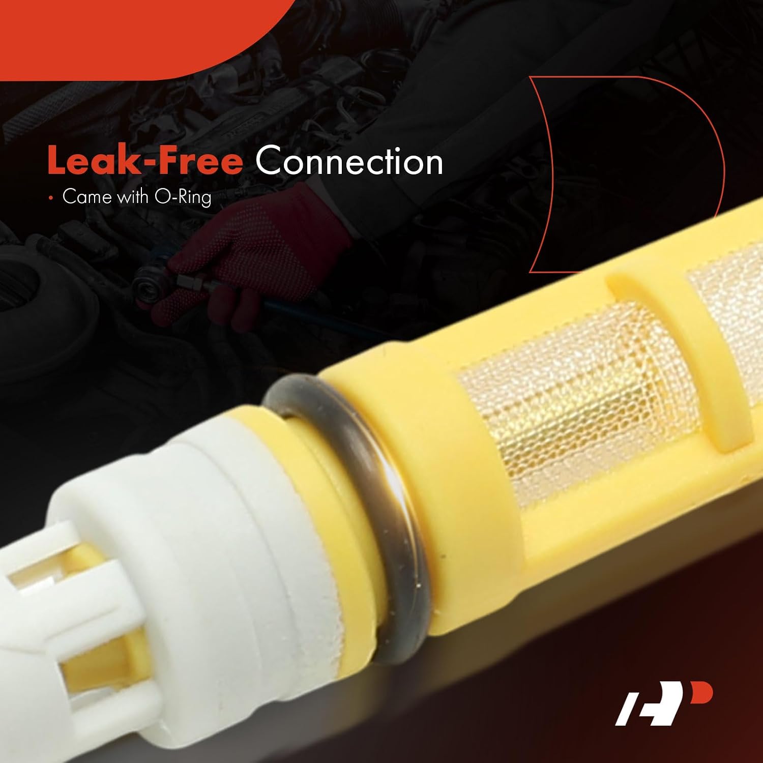 A-Premium A/C Orifice Tube Compatible with Chevrolet Malibu, Astro & Volkswagen Passat & Audi A4, A6, A8, 90 Quattro, A4 Quattro, Allroad Quattro, Cabriolet & Volvo C70, S90, C30, S40, V50, Yellow