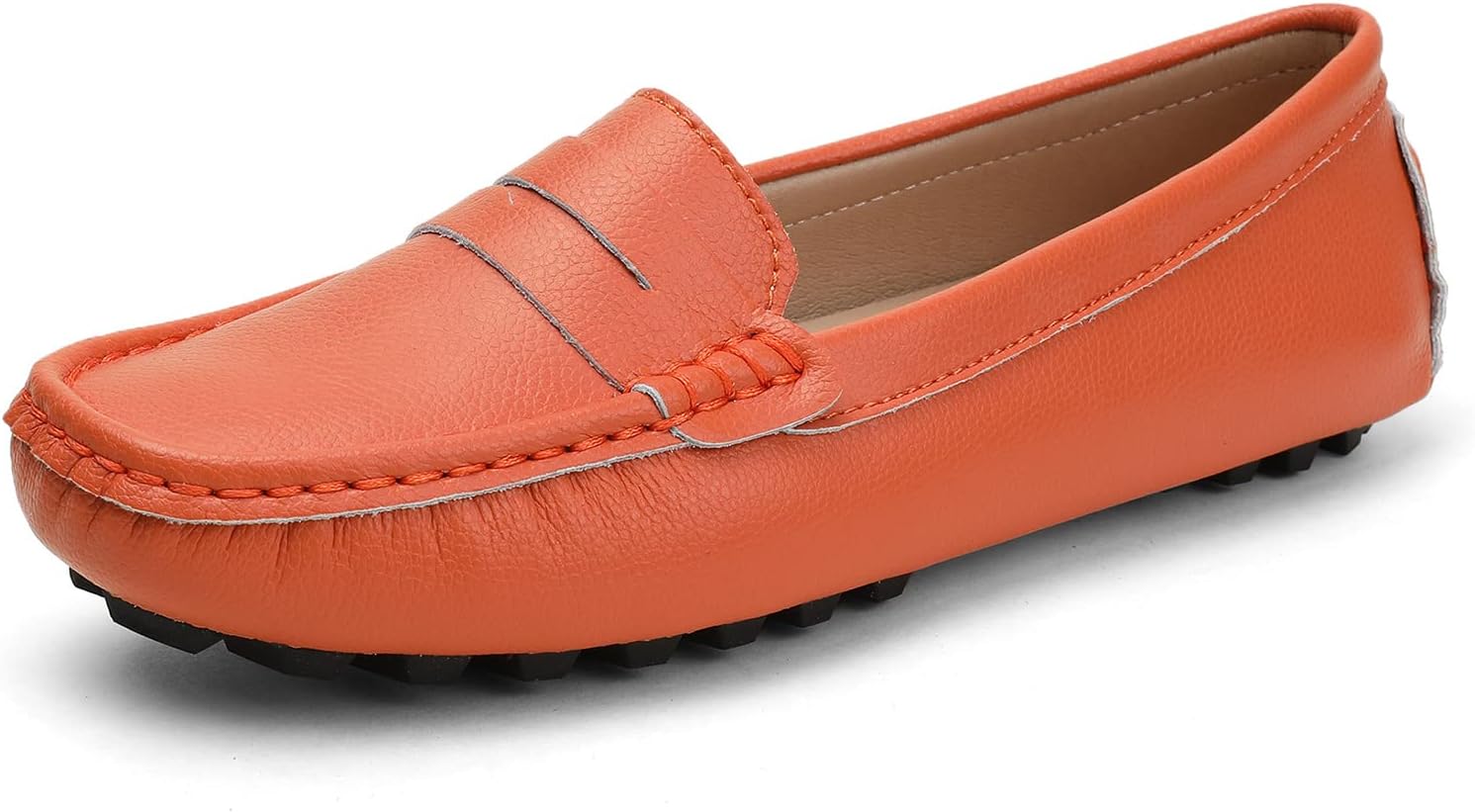 BEAUSEEN Women's Genuine Leather Penny Loafers Classic Driving Moccasins Casual Slip On Comfort Women Loafer Shoes - Image 3