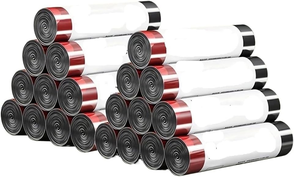 Large Capacity Trash Bags - 40x50cm Disposable Garbage Bags, 300pcs Thickened Black Storage Bags(5 Rolls-75 bags pcs)