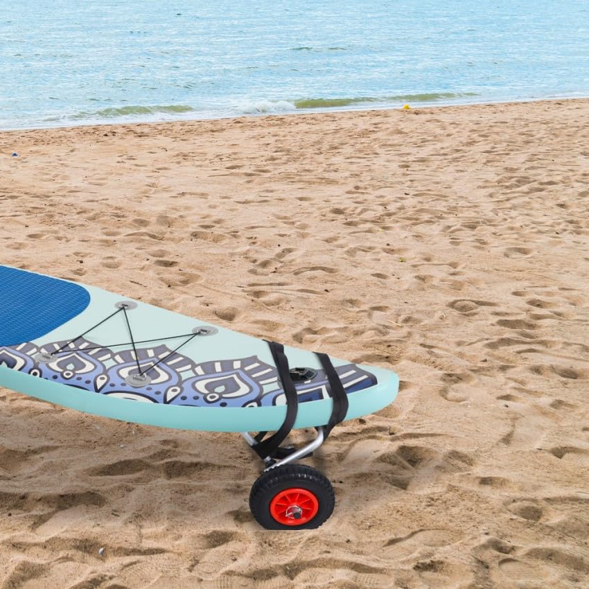 Produce Shop Carrello Trasporto Kayak Canoa Paddle SUP rimorchio Pieghevole Rider