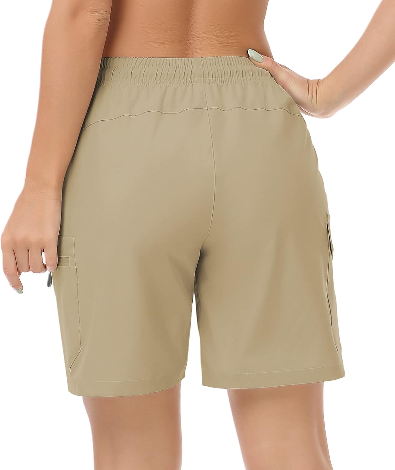 GymBrave Women's Hiking Shorts Quick Dry Lightweight Cargo Shorts for Outdoor Athletic Travel with Pockets - Image 3