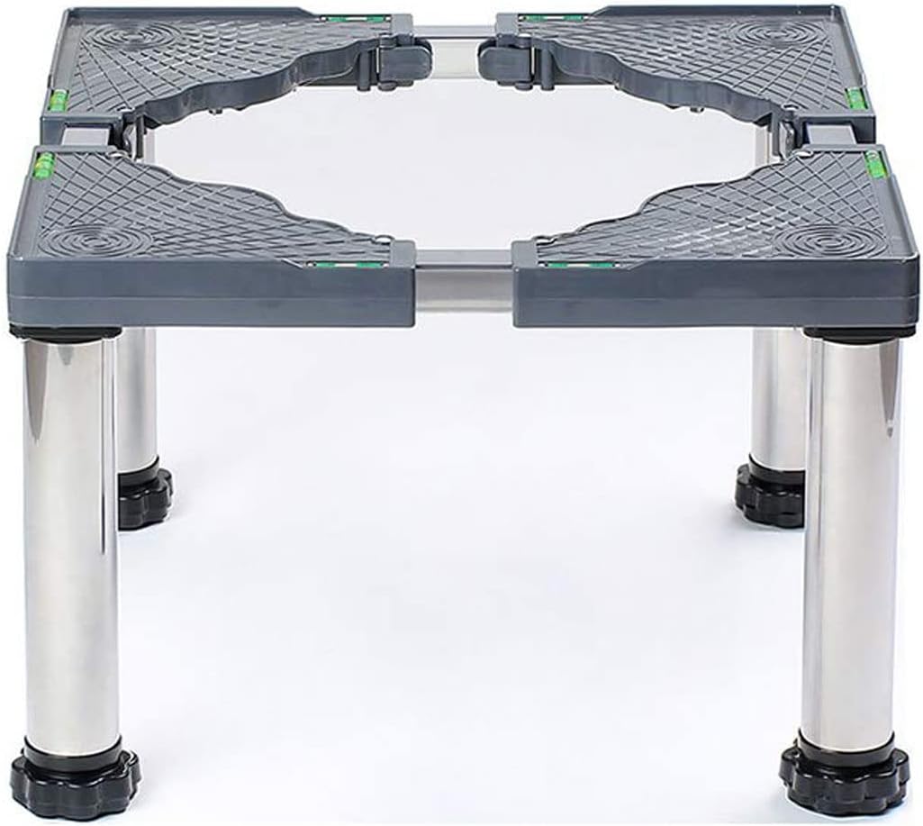 Refrigerator Base Moisture Proof Dishwasher holder stand with Adjustable 4legs Height 9.8″ Air Conditioner Base ice maker High Rack furniture Stainless Steel Base[4legs-Legs Hight 9.8in]MQZHUK