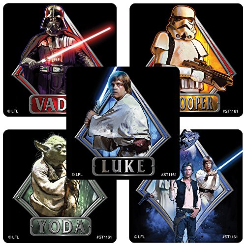 Autocollants Star Wars en pack de stickers adhésifs pour cadeaux enfants