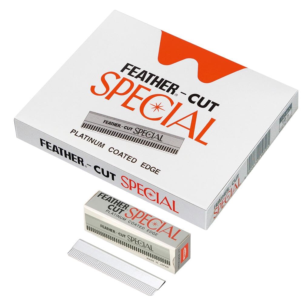 Feather Cut Special Replacement Blades 100 Pack Professional Barber Japan