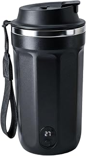 Coffee Mixer Cup- Smart Stainless Steel Electric USB Rechargeable Mixer | 18.4 X 9.1cm Protein Coffee Soy Bottle | Electric Coffee Mug For Soy Milk Lattes Hot Shakes Outdoor Picnic Camping