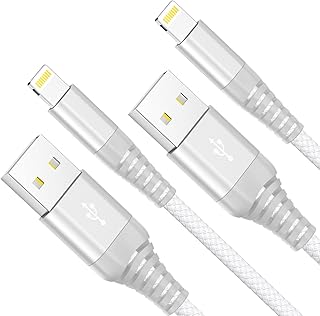 Ofuca iPhone Charger Cable, 2Pack 1.8M/6FT Lightning Cable Nylon Braided Durable Fast Charging Cord Data & Syncing Transfer Suit for iPhone 13 Pro 12 Pro Max Mini 11 Pro Max XR XS X 8 7 6 Plus 5s 5