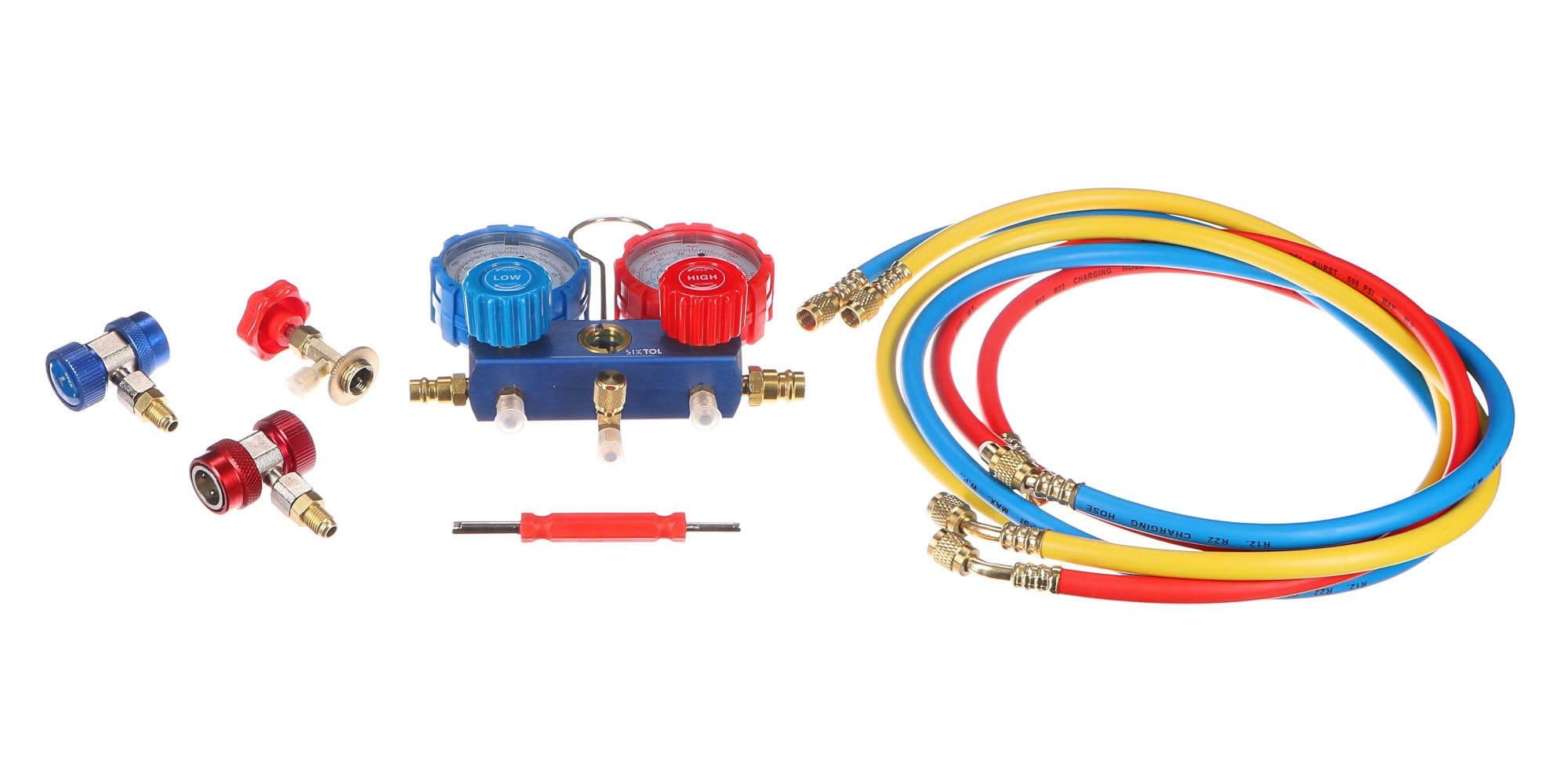 Set zur Druck- und Dichtigkeitsprüfung der Fahrzeugklimaanlage Mechanic AC Tester 1
