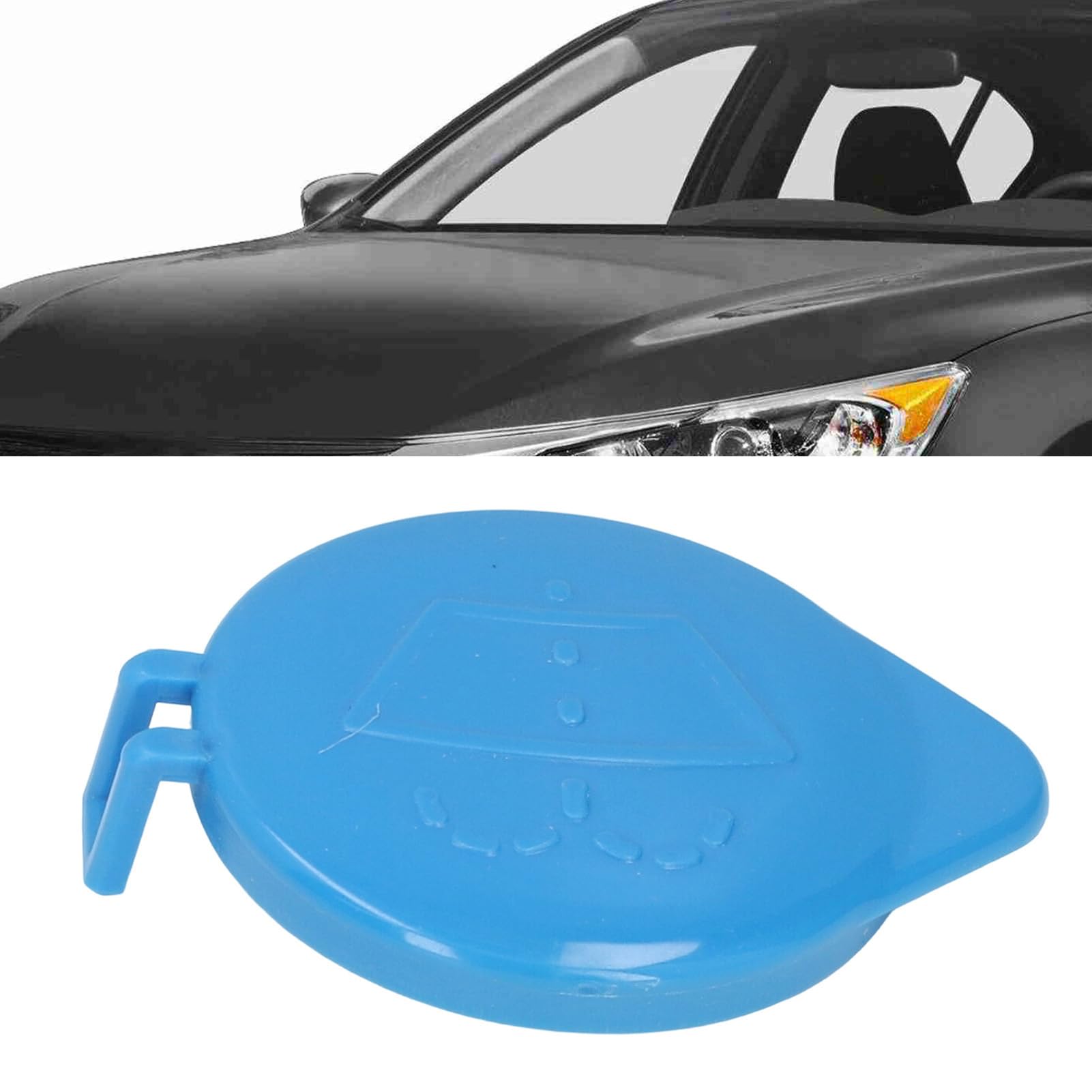 Tappo di Bottiglia Lavavetri per Auto Plastica Blu 643237 Coperchio Serbatoio Acqua Tergicristallo 407 3008 5008 C5 C6 Coperchio Radiatore Tergicristallo Auto