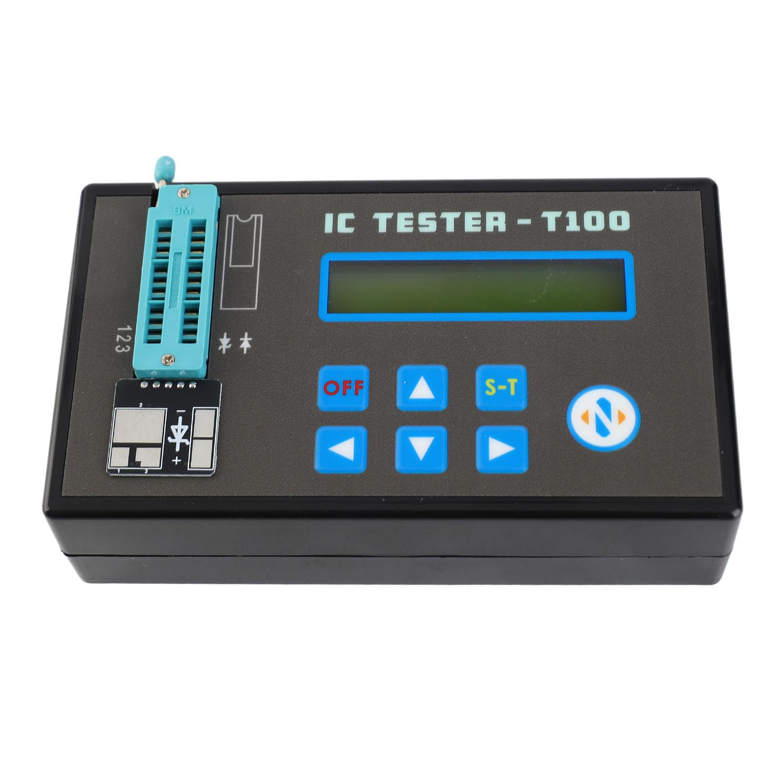 Tester per Circuiti Integrati Tester per Chip Multifunzione ABS Display LED Ricaricabile Portatile a 24 Pin per Tecnici di Riparazione Elettronica Hobbisti Che Testano Chip Logici Diodi
