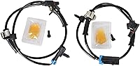 PANNUOSCS Front Left & Right ABS Wheel Speed Sensors for Chevy Silverado Tahoe Suburban GMC Sierra Yukon - Replaces 19181873 Plug & Play