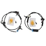 ABS Sensor Front Left Right Compatible for Chevy Silverado/Express/Suburban/Tahoe & GMC Sierra/Savana/Yukon XL & Cadillac Escalade 4.3L 4.8L 5.3L 5.7L 6.0L ABS Wheel Speed Sensor Replace#19181873