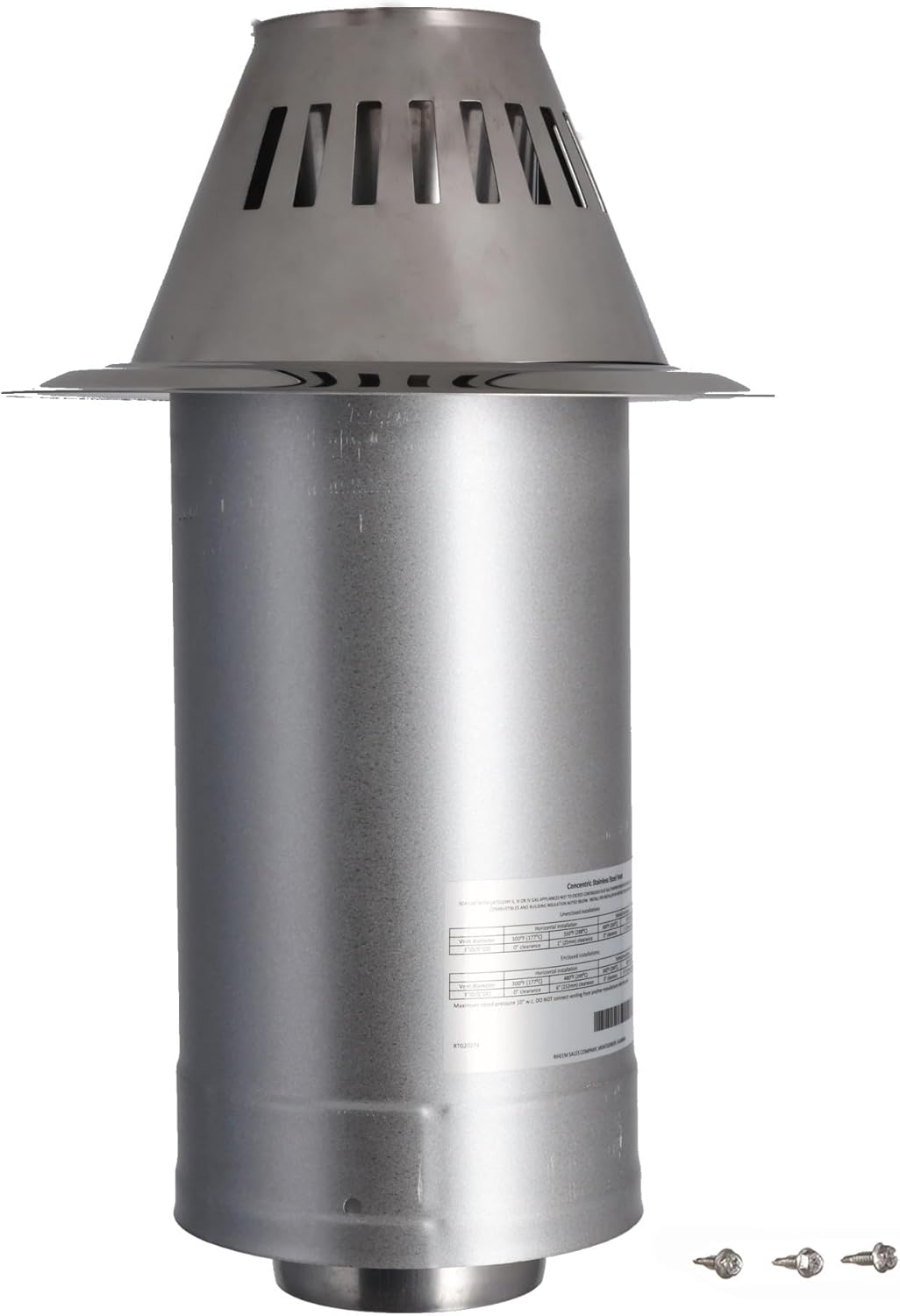 Rheem ProTech Concentric (3"/5“) Direct Vent Horizontal Termination Kit (Max Wall Thickness 5 in.) - RTG20274A