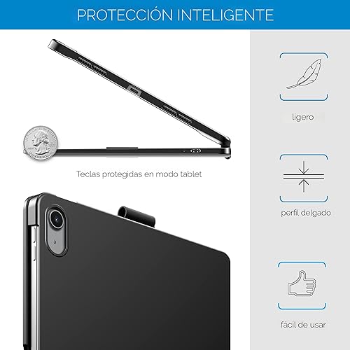 Miniatura 6 de typecase Funda táctil para iPad de 11ª generación de 10ª generación con teclado (11 pulgadas 2025, A16 y 10.9 pulgadas 2022) – Rotación de 360°