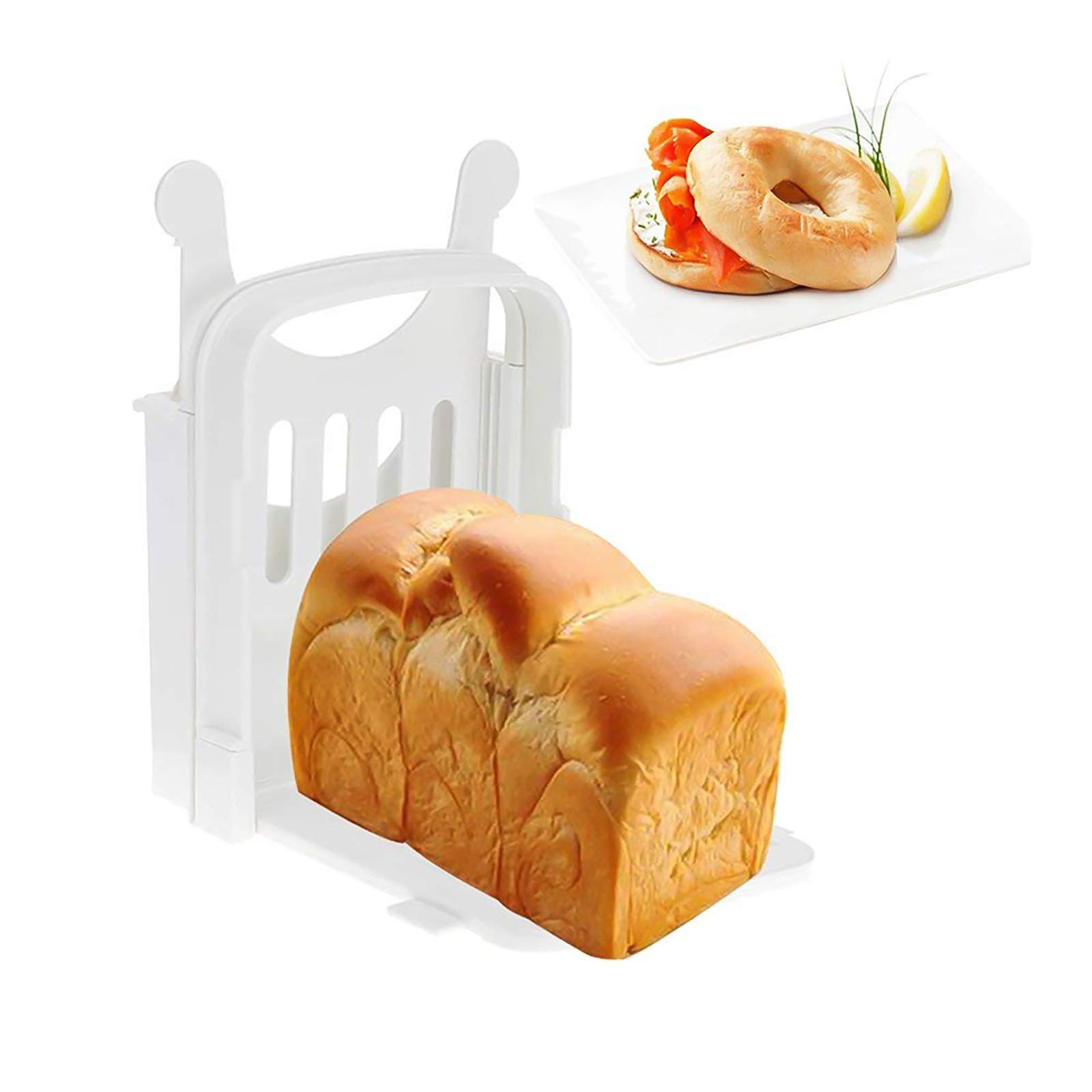 BringLuck2U Trancheuse à pain améliorée pour pain fait maison - Pliable