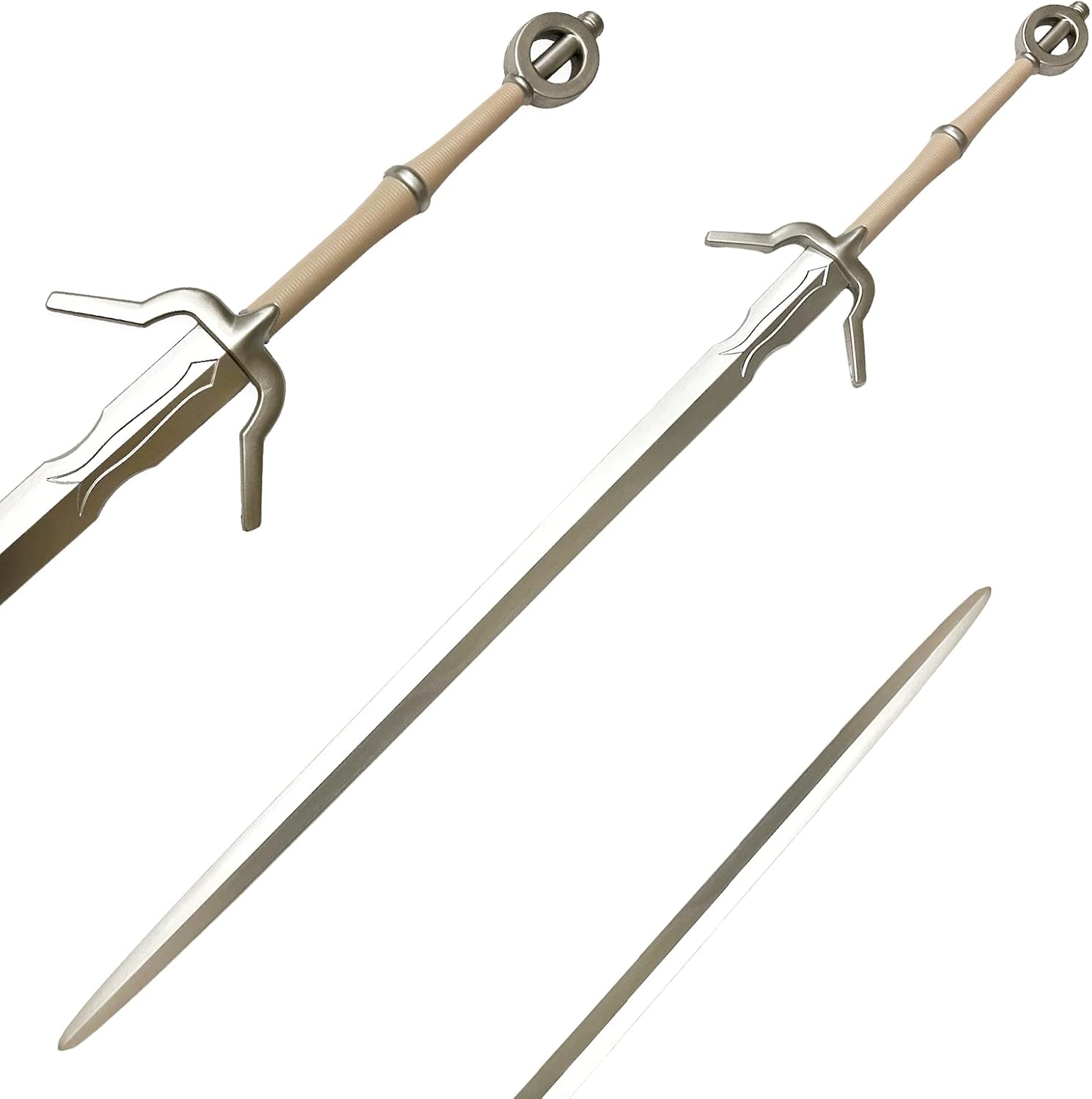 41 Inch Medieval Foam Witcher Hunting Long Sword for Cosplay LARP Costume Halloween Zirael