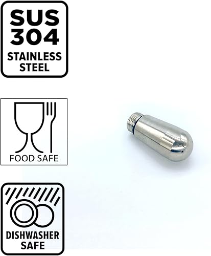Miniatura 4 de Punta de varilla de vapor compatible con máquina de café Delonghi La Specialista EC9355966591559865 de acero inoxidable 1 agujero, accesorio de
