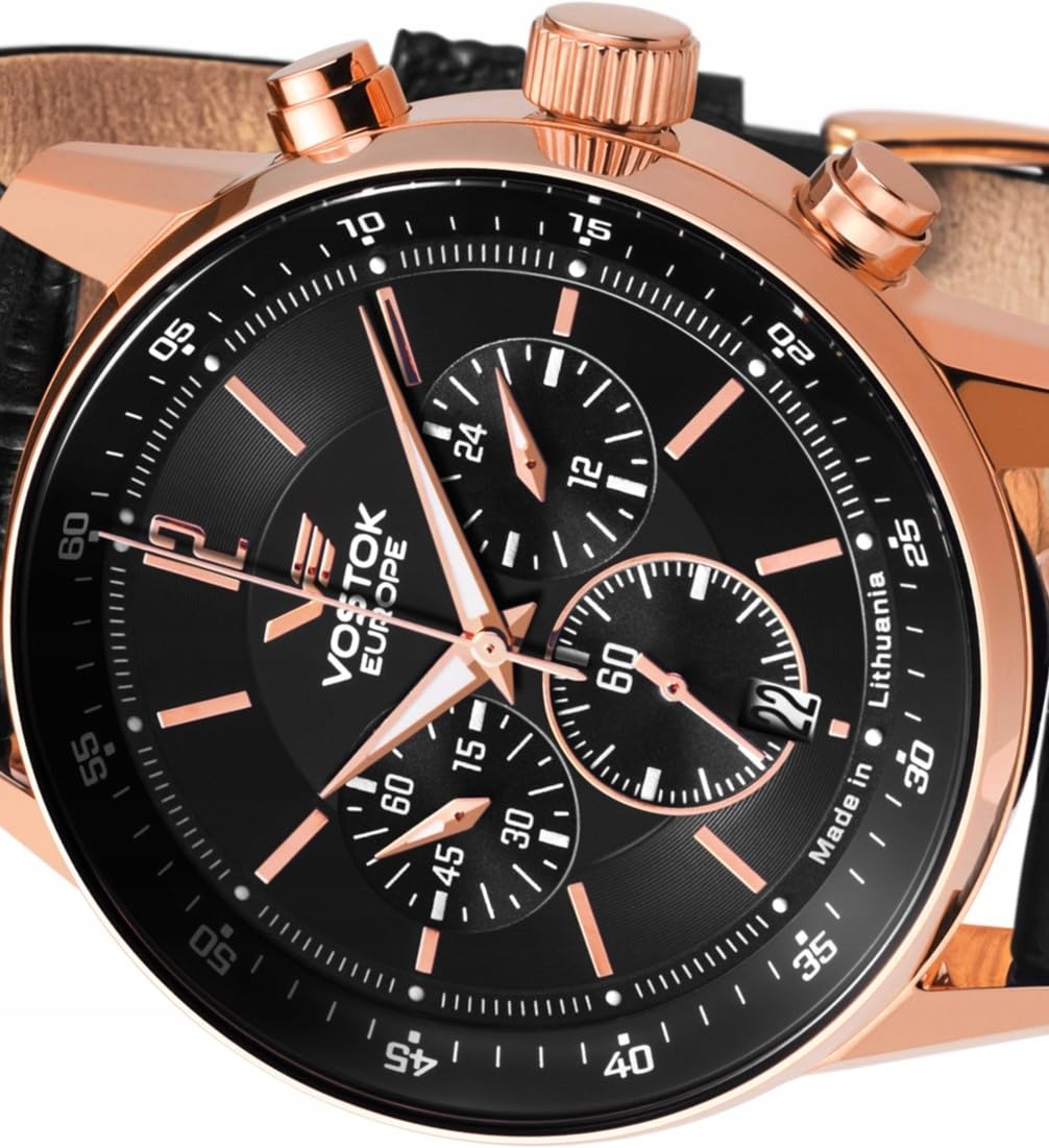 Reloj Vostok - Vk63-560b689 / Rozmiar: 43 czarny 5atm