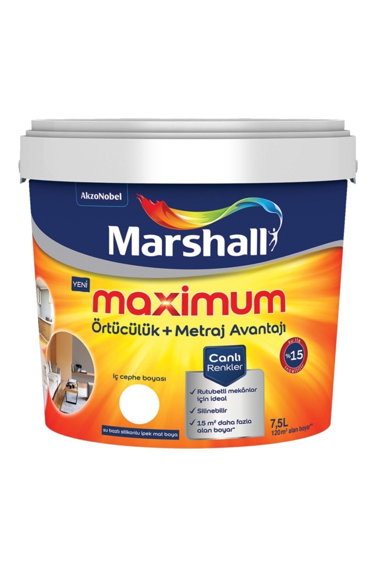 Marshall Maximum Silikonlu Ipek Mat Gelin Teli 7,5 Lt.,Gelin…