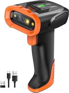 Tera Escáner de Códigos 2D QR inalámbrico Bluetooth, 1D/2D, 2.4G, batería 2200mAh con indicador, Lector portátil con Cable USB 1,5 m para almacén y Biblioteca D5300