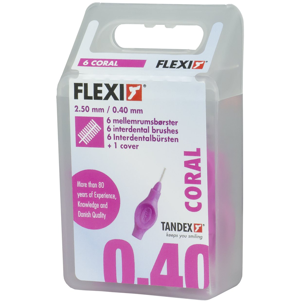 TandexFlexi Interdental Brushes Ruby Microfine, Set of 6