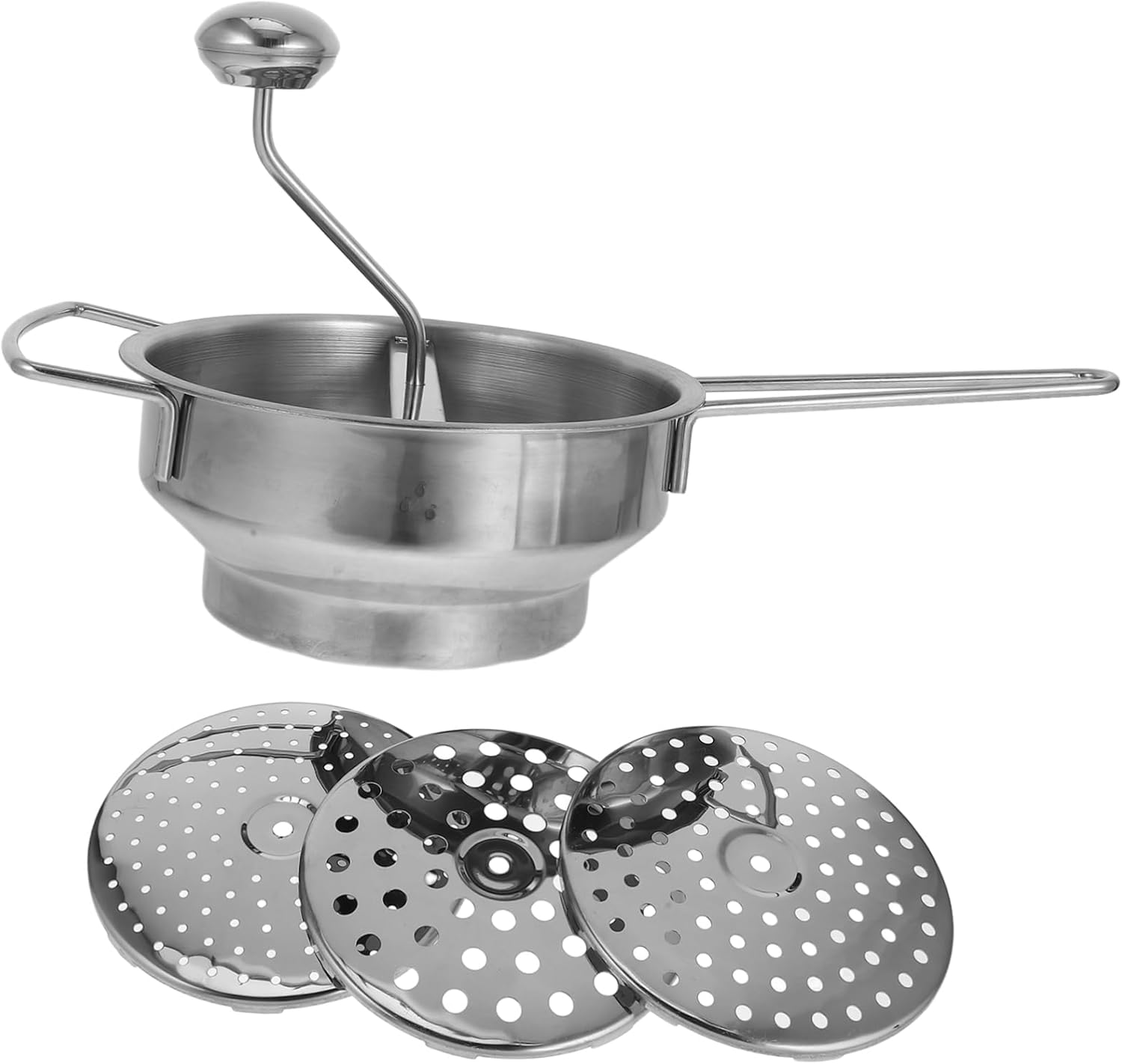 ABOOFAN Compact Stainless Steel Masher for Mashed Potatoes Ideal for Kitchen Portable for On-the-go