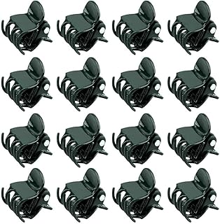 Plant Support Clips,Plant Orchid Clips,Orchid Clips 100 Pcs Plant Support Clips Dark Green Plant Clips for Climbing Plants with Box,Garden Orchid Clips for Supporting Stems Vines Stalks Grow Upright