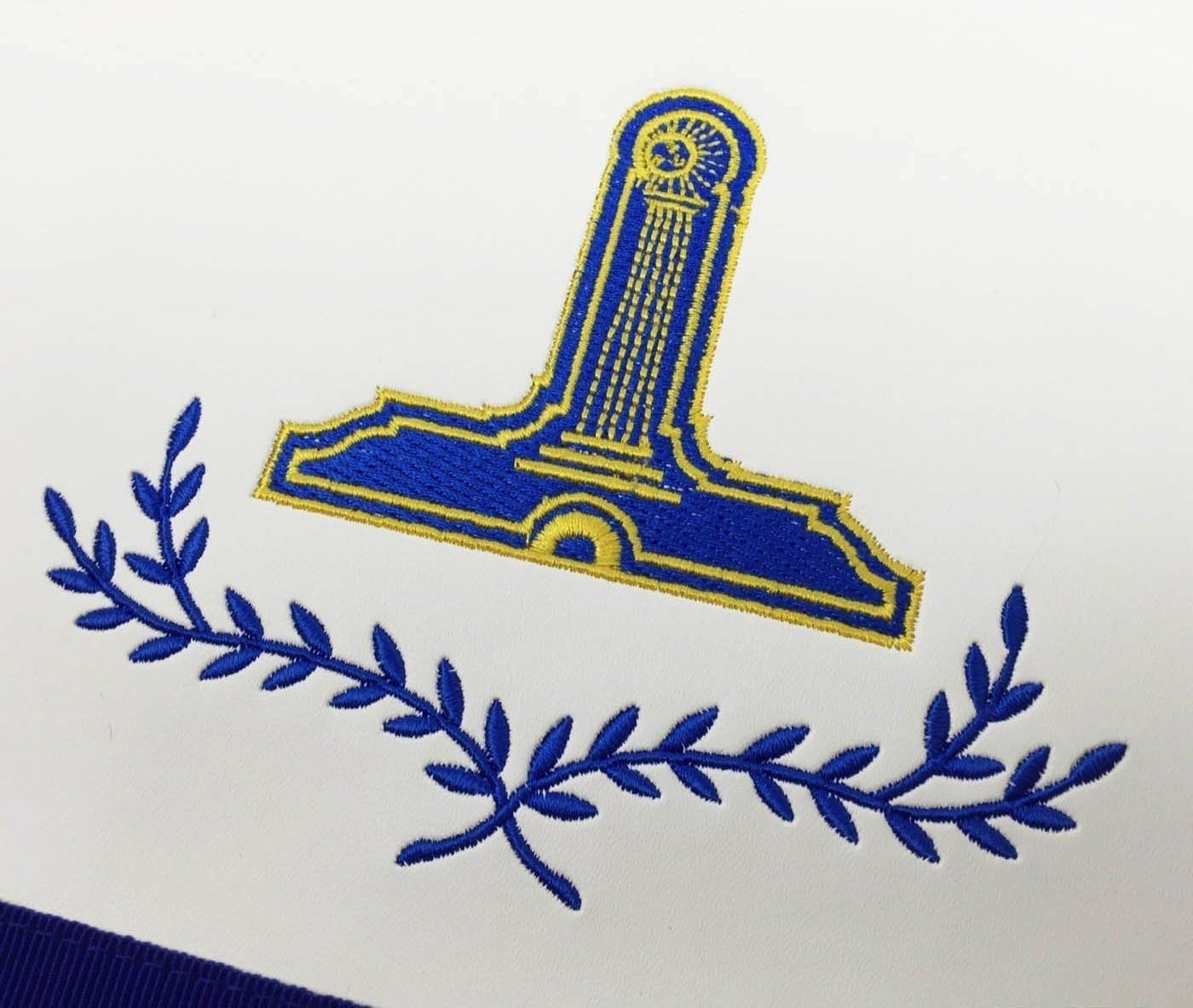 BRICKS MASONS Junior Deacon Blue Lodge Apron - Royal Blue