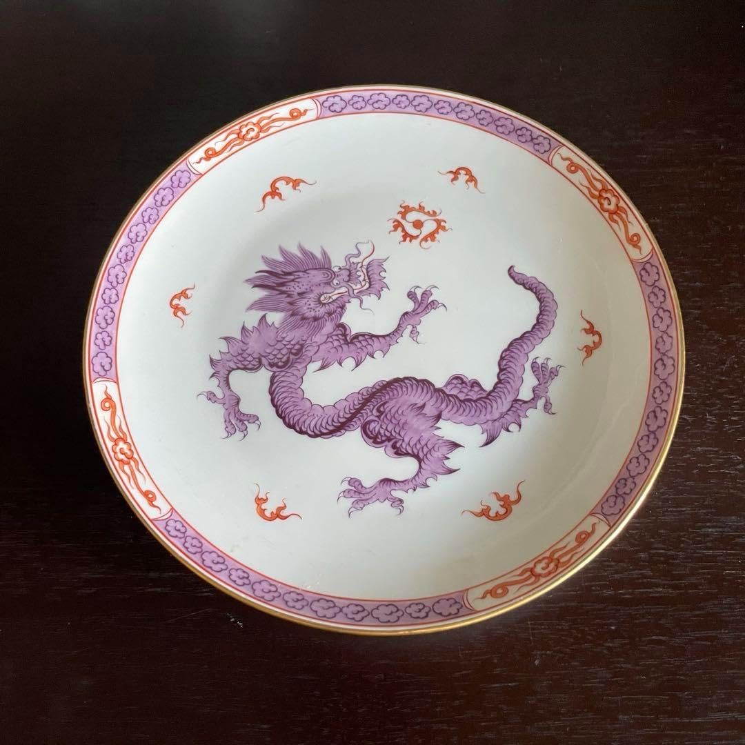 【レア】MEISSEN マイセン ミンドラゴン パープル プレート MEISSEN マイセン ミンドラゴン パープル プレート ドラゴン