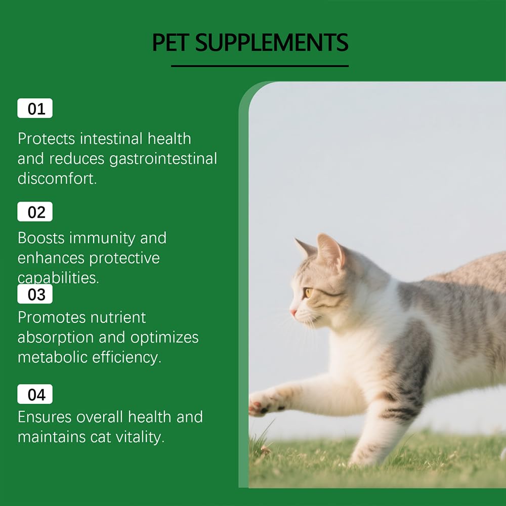 Fengyang® Gouttes Probiotiques pour Chats, Constipation Reltf pour Chats, Soulagement Doux De La Constipation, pour Une Digestion Saine