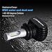 Auxbeam S1 Series H7 LED Bulb Fanless with 2 Pcs of Super Bright CSP LED Bulb Conversion Kit 8000 Lumens 6500K