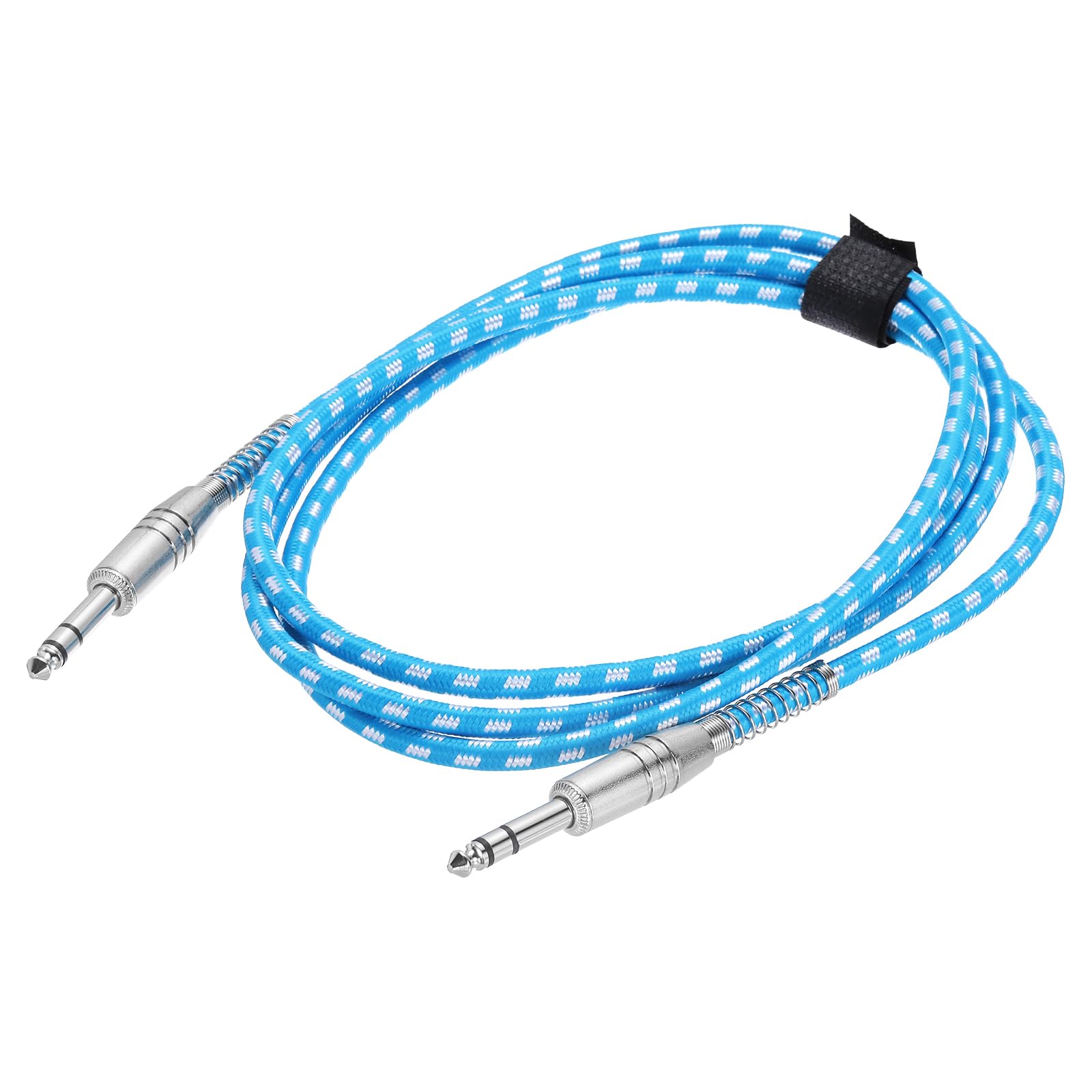 QUARKZMAN Kabel gitarowy 6,35 mm 2 M Kabel instrumentalny Kabel do gitary elektrycznej Kompatybilny z gitarą Wzmacniacz Gitara elektryczna Bas Głośnik Instrument klawiszowy Konsola mikserska