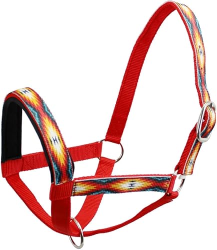 Miniatura 10 de Tahoe Tack Cuello halter de llama con revestimiento de nailon con banda nasal acolchada