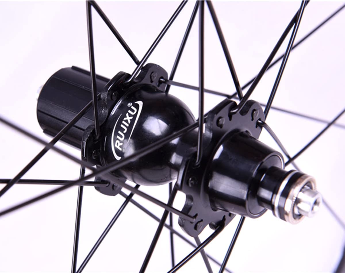 Roues Carbone 700C Frein Sur Jante QR Pour Vélo De Route - Paire Complète AIRWOLF
